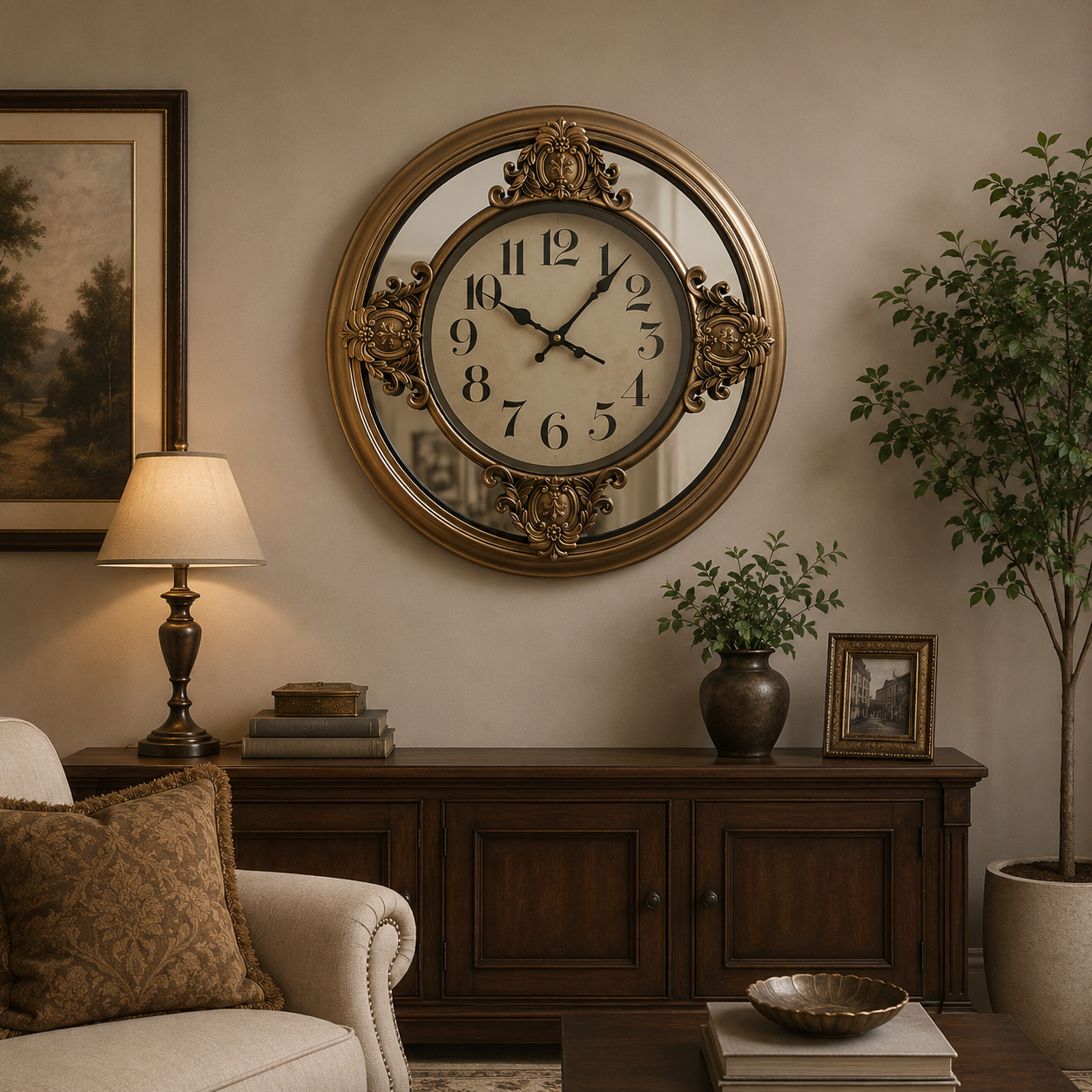 Luxury Mirror Design Decorative Wall Clock