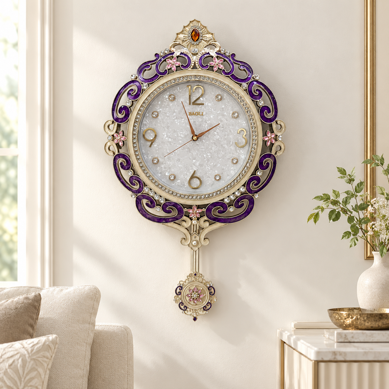 Royal Elegance Pendulum Wall Clock