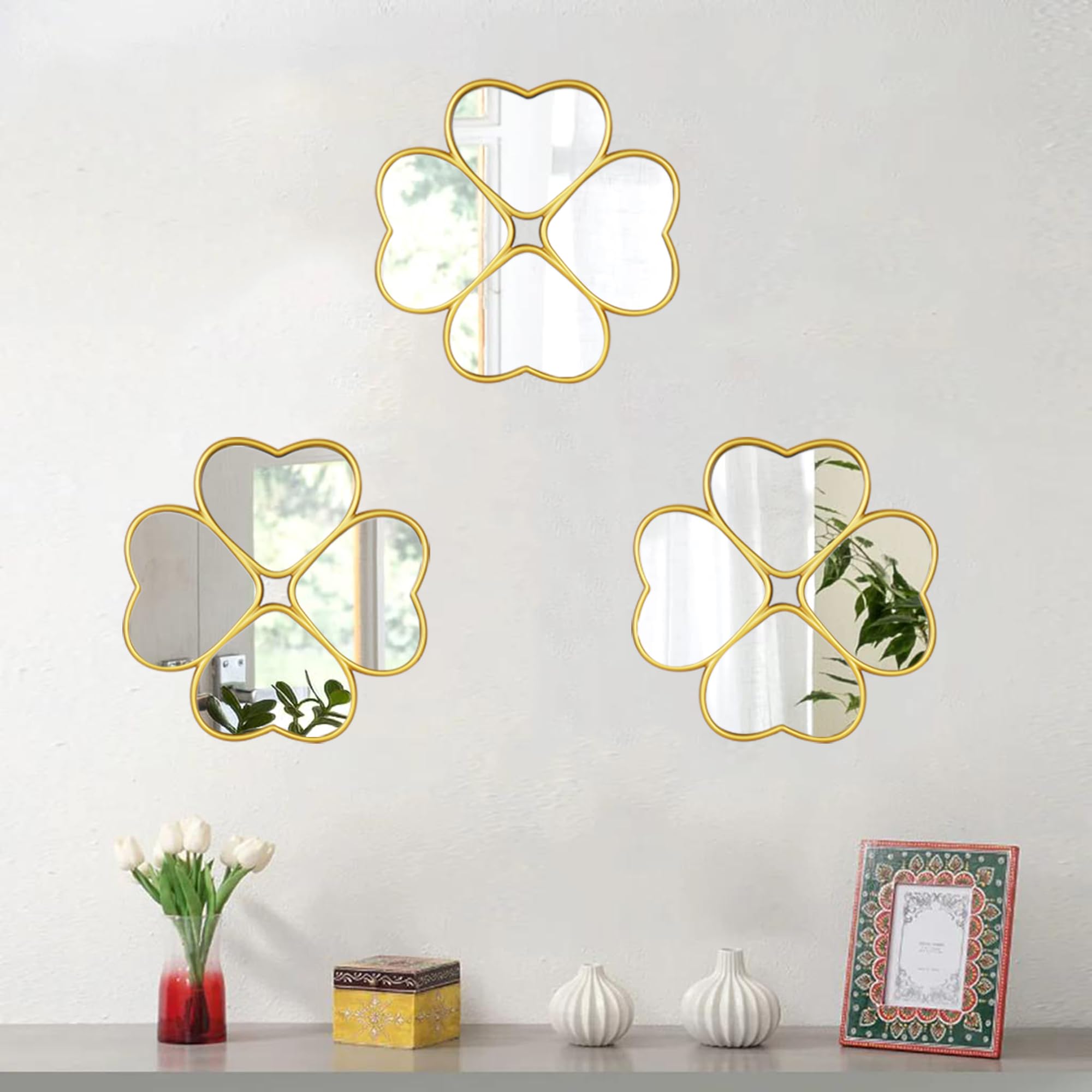 Wall Decor Mirror Set of 3 Pcs